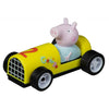 Peppa Possu -aiheinen Carrera First -autorata lapsille, jossa autoja ja rataosia.