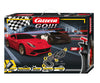 Carrera Go! Speed 'N Chase -autorata, jossa on 5,3 metriä rataa, kaarteita ja kiihdytysosiota.