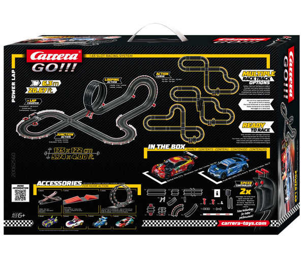 Carrera Go -autorata, DTM Power Lap -malli, pituus 6,3 metriä.