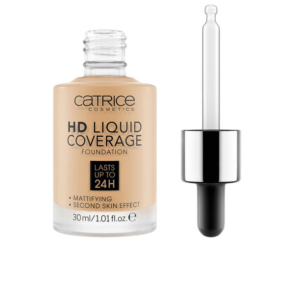 Catrice Hd liquid coverage foundation kestää jopa 24h #036-hazelnut 30 ml | Vuodevaatteet.fi