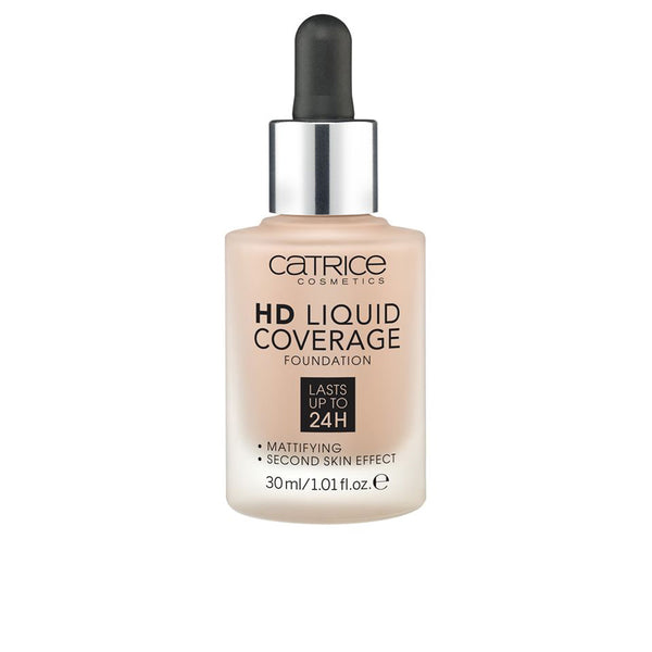 Catrice Hd liquid coverage foundation kestää jopa 24h #040-lämmin beige 30 ml | Vuodevaatteet.fi