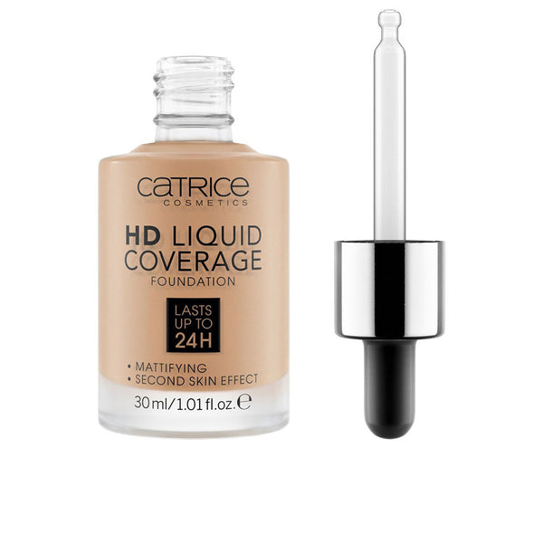 Catrice Hd liquid coverage foundation kestää jopa 24h #050-rosy ash 30 ml | Vuodevaatteet.fi