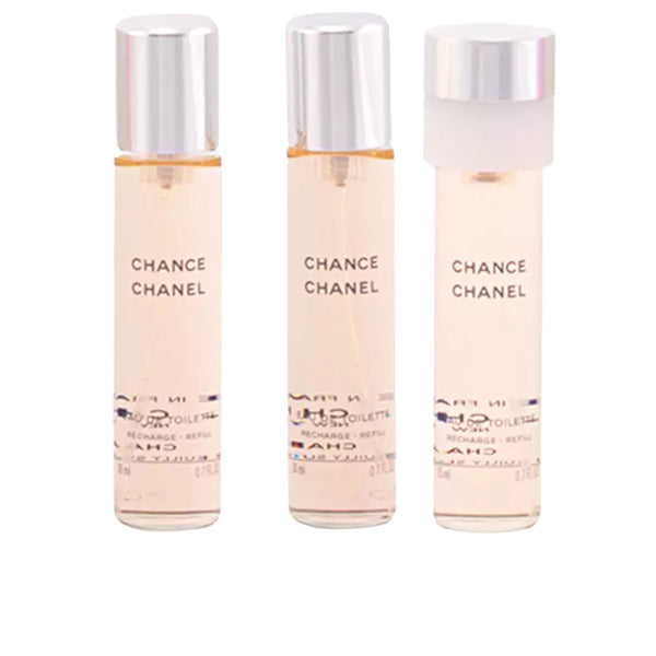 Chanel Chance eau de toilette -suihke twist & spray 3 täyttöä 3 x 20 ml | Vuodevaatteet.fi