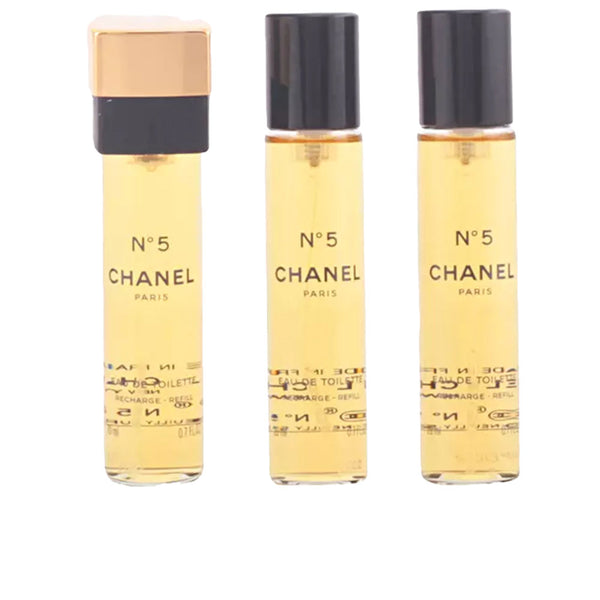 Chanel Nº 5 eau de toilette -käsilaukkusuihkeen täyttöpakkaukset 3 x 20 ml | Vuodevaatteet.fi