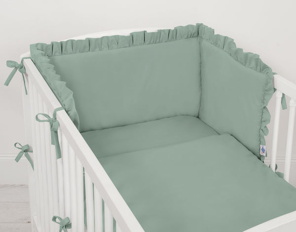 Nestchen für Babybett - Pastellgrün