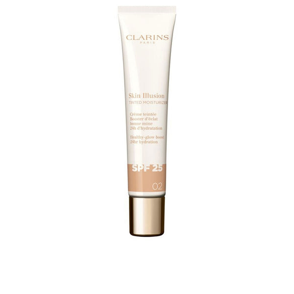 Clarins Skin Illusion Tinted Moisturizer Anti-Aging Tinted Glow Treatment Spf 25 #02 40 Ml | Vuodevaatteet.fi