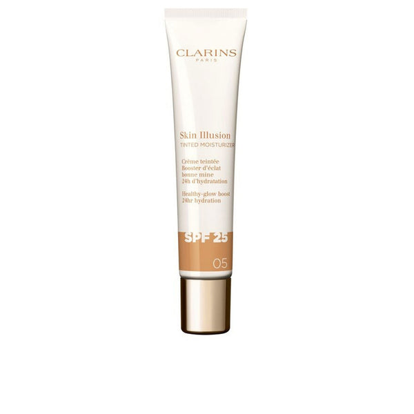Clarins Skin Illusion Tinted Moisturizer Anti-Aging Tinted Glow Treatment Spf 25 #05 40 Ml | Vuodevaatteet.fi