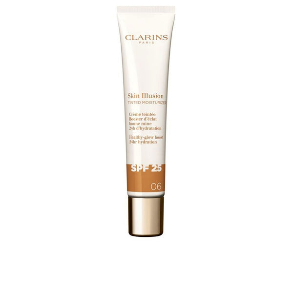 Clarins Skin Illusion Tinted Moisturizer Anti-Aging Tinted Glow Treatment Spf 25 #06 40 Ml | Vuodevaatteet.fi