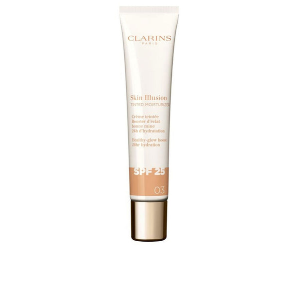 Clarins Skin Illusion Tinted Moisturizer Anti-Aging Treatment With Glow Effect Spf 25 #03 40 Ml | Vuodevaatteet.fi