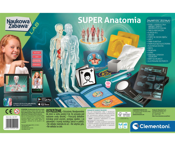 Clementoni - Clementoni Tiedelabra Super Anatomia