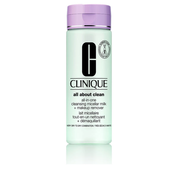 Clinique All about puhdistava misellimaito + meikinpoistoaine i/ii 200 ml | Vuodevaatteet.fi