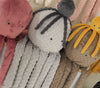 Kuscheltier Krake – gepunktetes Minky