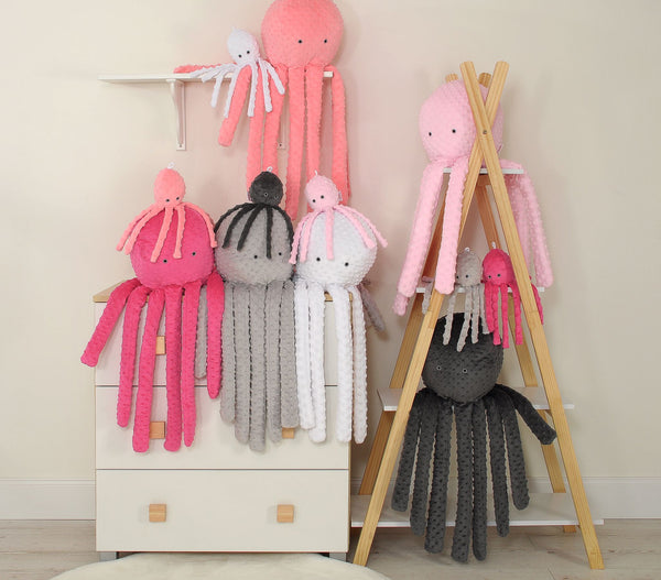 Gepunkteter Oktopus Plüschtier - Minky