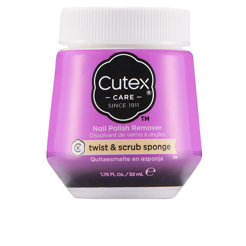 Cutex sponge polish remover twist & scrub 52 ml | Vuodevaatteet.fi