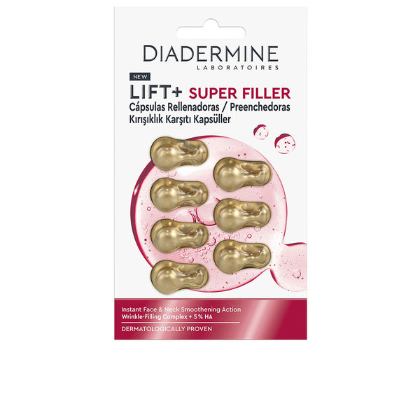 Diadermine Lift + super filler silottava täyteaine kasvoille ja kaulalle kapseleissa 7 kpl | Vuodevaatteet.fi