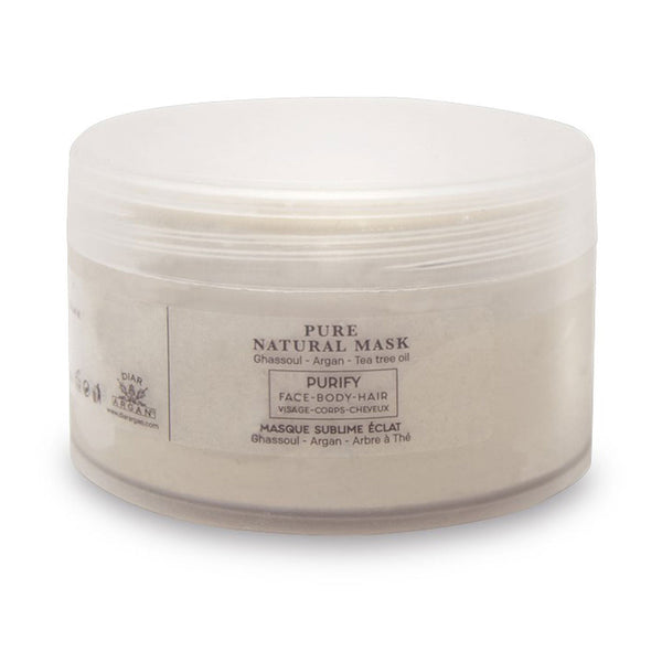 Diar Argan Natural mask pure arganöljy ja ghassoul 200 ml | Vuodevaatteet.fi