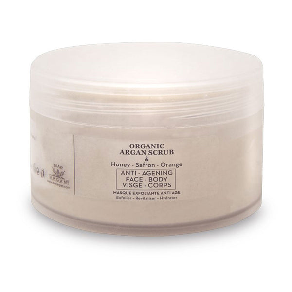 Diar Argan Scrub scrub elvyttävä argan kuorintavoide 200 ml | Vuodevaatteet.fi