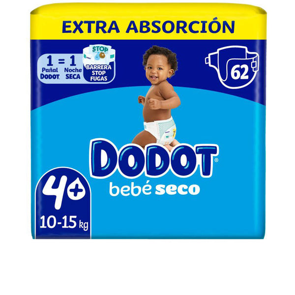 Dodot Extra Stages Size 4 Diapers 10-15 Kg 62 Units | Vuodevaatteet.fi