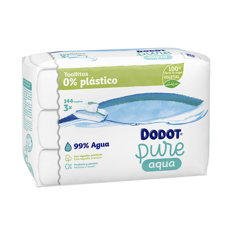 Dodot Pure Total Care 99% Water Wet Wipes 144 U | Vuodevaatteet.fi