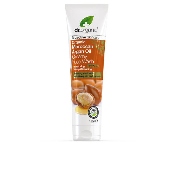 Dr. Organic Argan kasvojen puhdistusaine 150 ml | Vuodevaatteet.fi