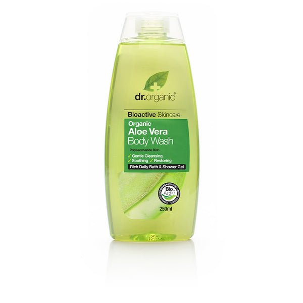 Dr. Organic Bioactive organic aloe vera -vartalopesu 250 ml | Vuodevaatteet.fi