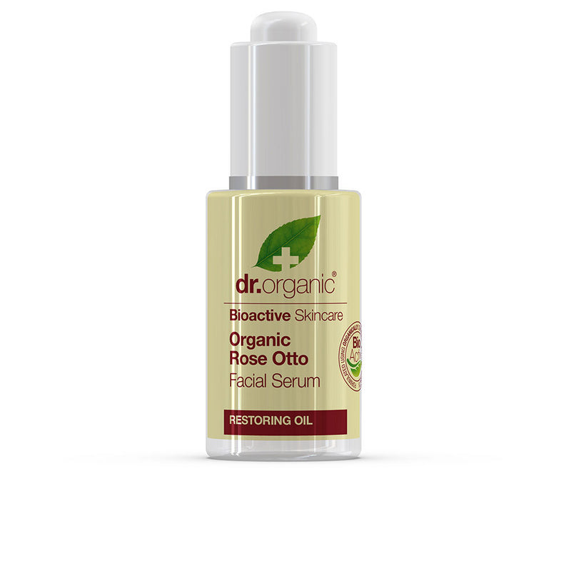 Dr. Organic Rosa damascena kasvoseerumi 30 ml | Vuodevaatteet.fi