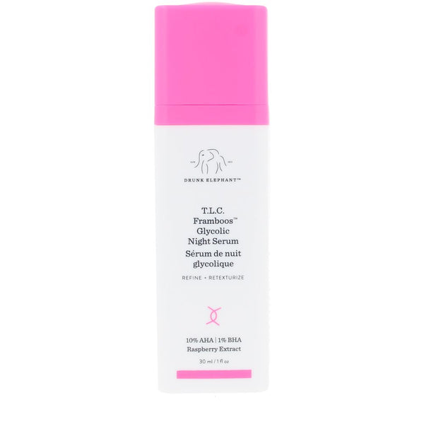 Drunk Elephant Tlc Framboos Glycolic Night Serum 30 Ml | Vuodevaatteet.fi