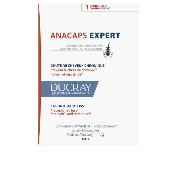 Ducray Anacaps Expert Food Supplement Chronic Hair Loss 30 Units | Vuodevaatteet.fi