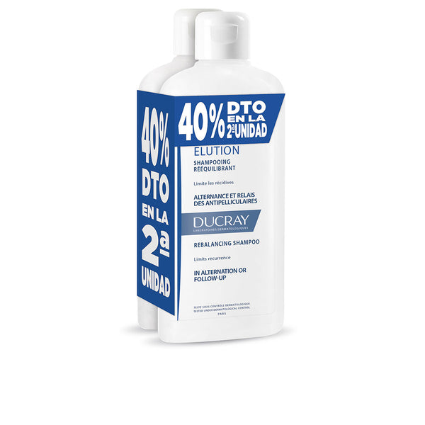 Ducray Elucion Rebalancing Anti-Dandruff Shampoo Duo 2 X 400 Ml | Vuodevaatteet.fi