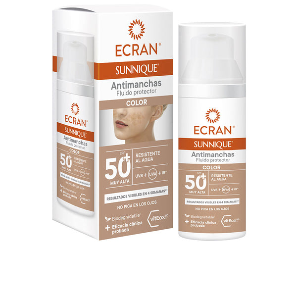 Ecran sunnique antimanchas väri spf50+ 50 ml | Vuodevaatteet.fi