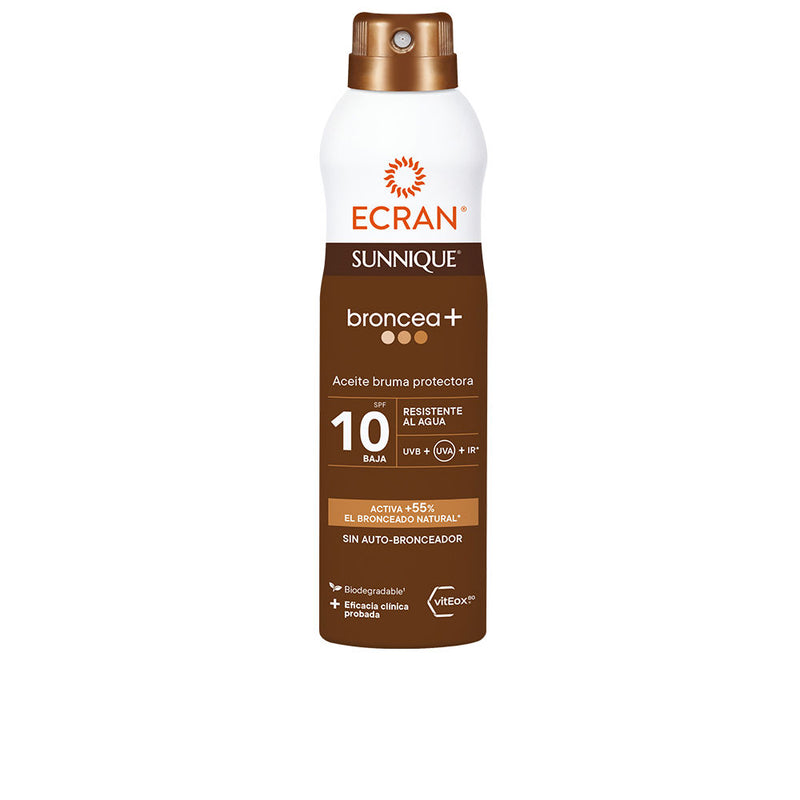 Ecran sunnique broncea+ sumuöljy spf10 250 ml | Vuodevaatteet.fi