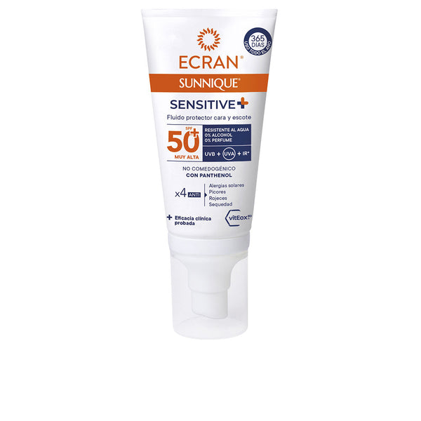 Ecran Sunnique Sensitive Facial Spf50+ 50 Ml | Vuodevaatteet.fi