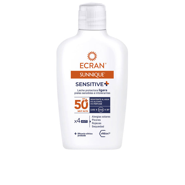 Ecran Sunnique Sensitive Milk Spf50+ 200 Ml | Vuodevaatteet.fi