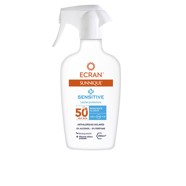 Ecran sunnique sensitive suihkepistooli spf50+ 270 ml | Vuodevaatteet.fi
