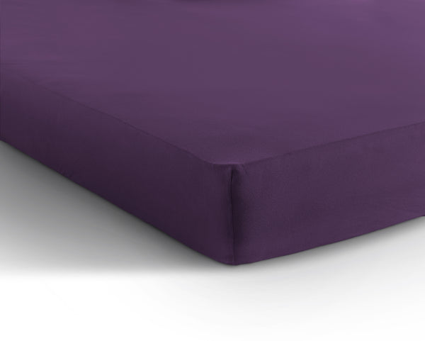 Enkel Jersey Muotoonommeltu lakana Violetti - Vuodevaatteet