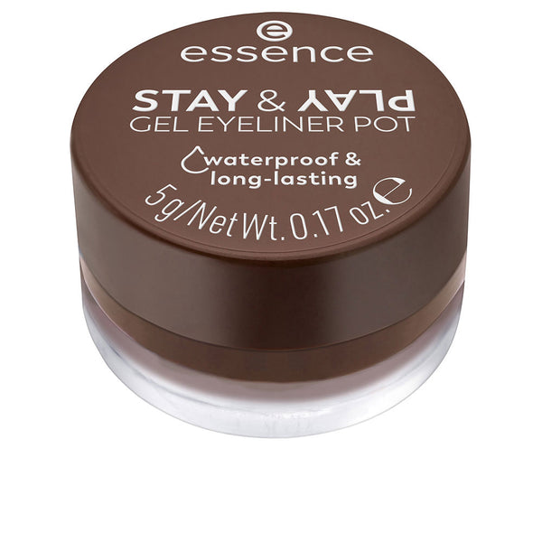 Essence Stay & Play Gel Eyeliner Jar #02-Brown 5G | Vuodevaatteet.fi