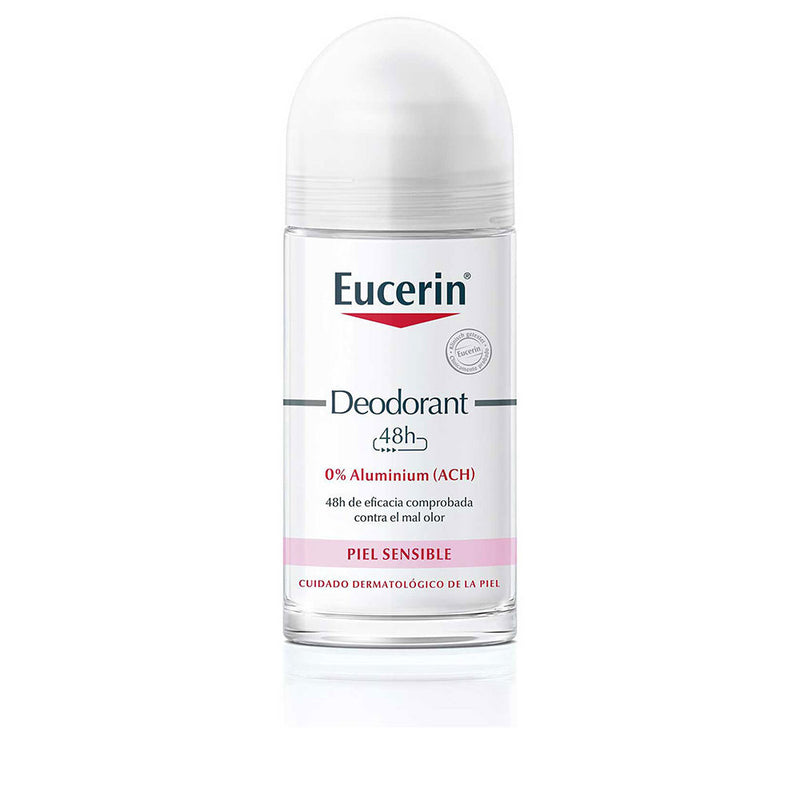 Eucerin 0% aluminio deodorantti roll-on 50 ml | Vuodevaatteet.fi