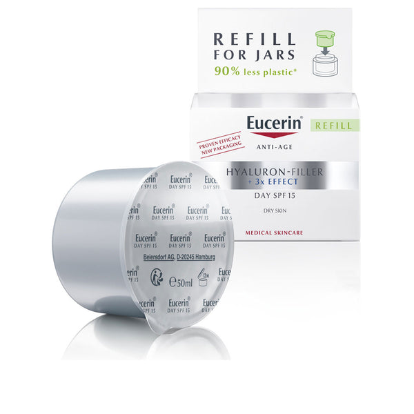 Eucerin Hyaluron filler päivävoide kuivalle iholle spf15 täyttöpakkaus 50 ml | Vuodevaatteet.fi