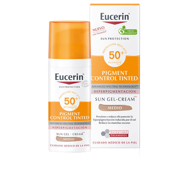 Eucerin Sun protection fluid color pigment spf50+ #medium 50 ml | Vuodevaatteet.fi