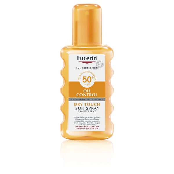 Eucerin Sun protection öljy kuiva kosketus läpinäkyvä suihke spf50+ 200 ml | Vuodevaatteet.fi