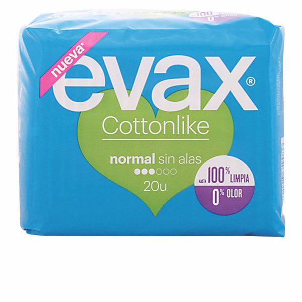 Evax Cottonlike normaali side ilman siipiä 20 kpl | Vuodevaatteet.fi