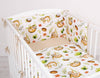 Pussilakanasetti Vauvalle - 120X90cm - Sloths Beige/Beige