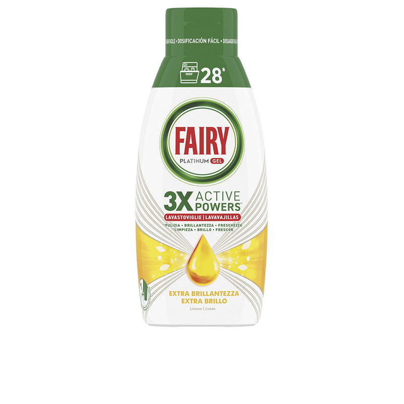 Fairy Platinum Gel Máquina Limón 28 Lavados | Vuodevaatteet.fi