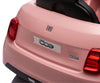 Fiat 500E Vaaleanpunainen Lasten sähköauto - Vuodevaatteet.fi