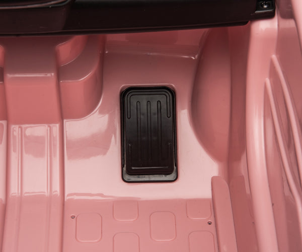 Fiat 500E Vaaleanpunainen Lasten sähköauto - Vuodevaatteet.fi
