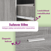 Graues Sideboard Yaoz (3er-Set in Sonoma-Holzoptik)