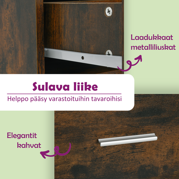Räuchereichenkommode Slavita 40x50x76cm (Holz)