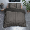 Taupe flanelli pussilakanasetti Flanel Kees