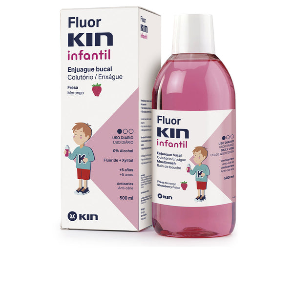 Fluorkin infantil suuvesi kariesia vastaan #mansikka 500 ml. | Vuodevaatteet.fi