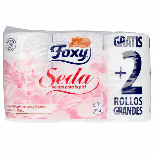 Foxy Seda vessapaperi ph-neutraali talkintuoksuinen 3-kerroksinen 6 rullaa | Vuodevaatteet.fi